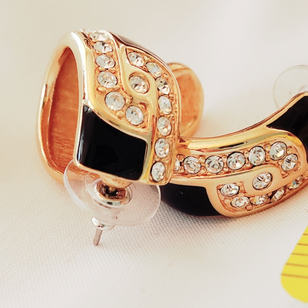 Swarovski VINTAGE earrings Swan Storage Bag